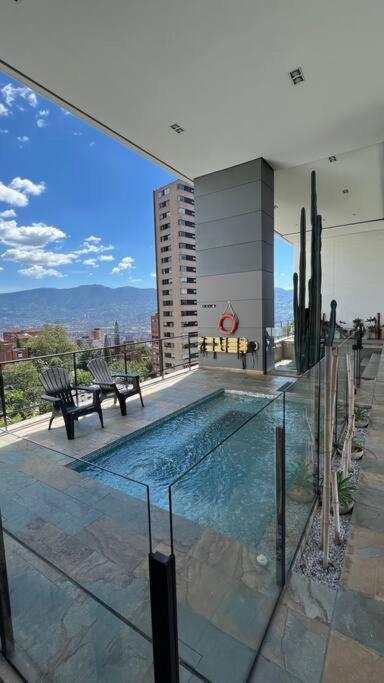 Apartmán Apartamento De Lujo Con La Mejor Vista De Medellín Exteriér fotografie