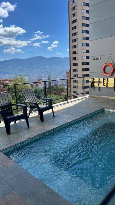 Apartmán Apartamento De Lujo Con La Mejor Vista De Medellín Exteriér fotografie